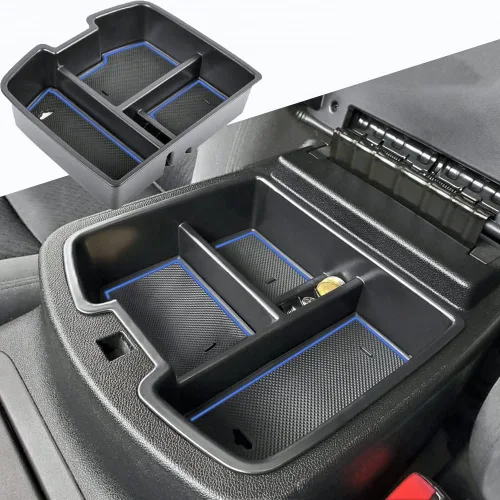 Miniatura 9 de TACORBO Bandeja organizadora de consola central para GMC Sierra 2500 3500 accesorios Yukon XL Silverado 2500 3500 Suburban 1500 Tahoe / 07-13 GMC