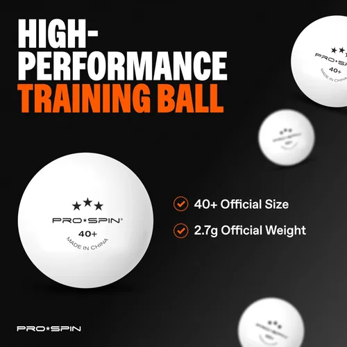 Miniatura 7 de PRO-SPIN Paletas de ping pong – Juego de alto rendimiento con raquetas de tenis de mesa premium, pelotas de ping pong de 3 estrellas, estuche de Set