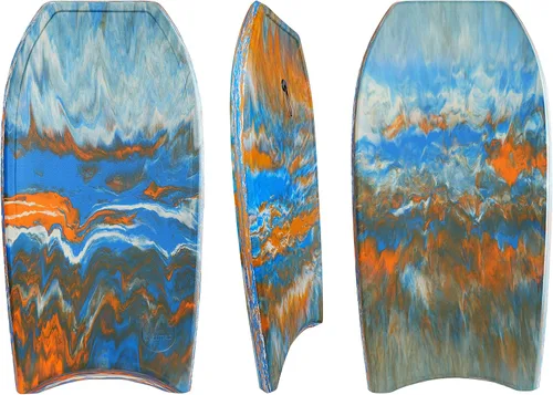 Miniatura 10 de ATUNAS Tablas de cuerpo, 33 a 43 pulgadas, bodyboard para playa con correa de muñeca, espuma sólida de PE/EVA impermeable de celda cerrada, surf