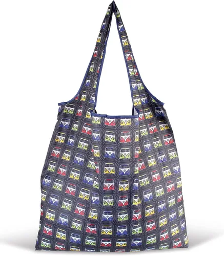 Miniatura 6 de BRISA VW Collection - Bolsa de compras de poliéster reutilizable Volkswagen con motivo de autocaravana T1