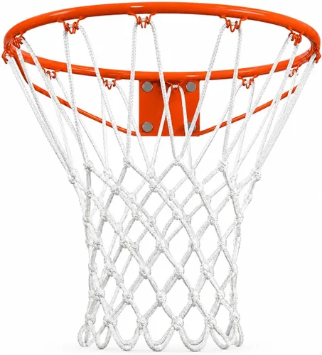 PSLER Basketball net Outdoor, Basketball Hoop net White Standard Basketball net Measures 22 inches and has 12 Loops, suitables for Indoor and