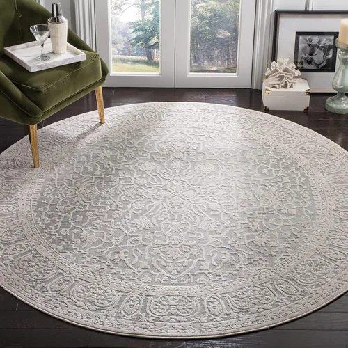 Miniatura 83 de SAFAVIEH Alfombra 10x14 - Colección Reflection - Grande - Beige y Crema, Sin Desprendimiento y Fácil Limpieza, Ideal para Sala de Estar, Dormitorio