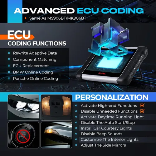 Miniatura 3 de Autel Escáner MaxiPRO MP808S, Herramienta de Escaneo Bidireccional 2026, Actualización de 2 Años, Codificación Avanzada de ECU como MP900BT / MS906
