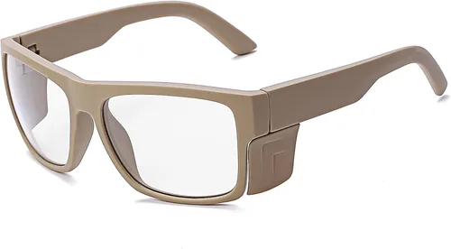 Miniatura 18 de Lentes de sol de seguridad para hombre, negro mate, lentes de sol de seguridad polarizados, cumplen con las normas ANSI Z87+, protección UV