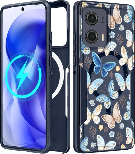 Miniatura 128 de Funda para Moto G 5G 2024 – Compatible con MagSafe para mujeres y niñas, bonita funda protectora magnética para teléfono, diseño femenino Kawaii