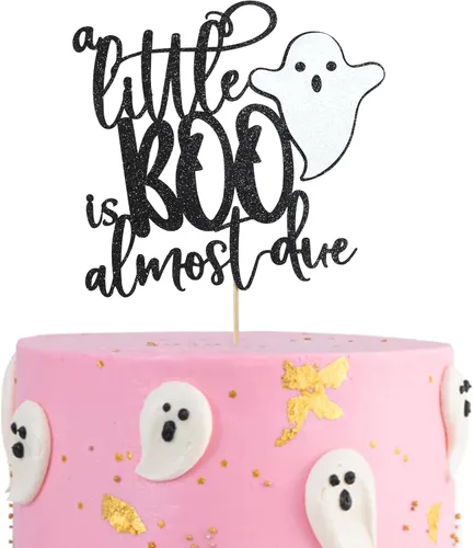 Miniatura 11 de 12 piezas hechas a mano para cupcakes Little Boo - Decoración de Halloween y otoño para baby shower (adornos para cupcakes Little Boo)