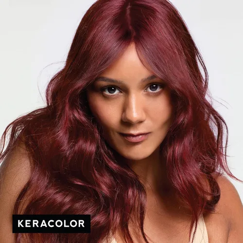 Miniatura 4 de Keracolor Color + Clenditioner - Acondicionador 3 en 1 para depositar color, limpia y acondiciona suavemente, color de cabello Merlot