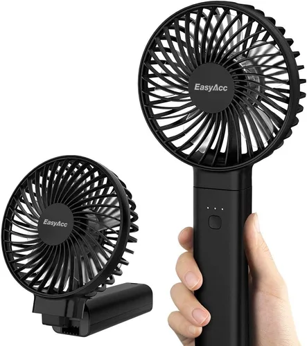 Miniatura 9 de EasyAcc Mini ventilador de mano, ventilador de enfriamiento personal plegable ventilador de escritorio USB ventilador de mesa pequeño portátil