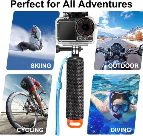 Miniatura 5 de SUNDO Funda protectora compatible con cámara DJI Action 5 Pro/Action 4/Action 3, 164.0 ft/164 pies, cubierta impermeable para buceo profundo, buceo