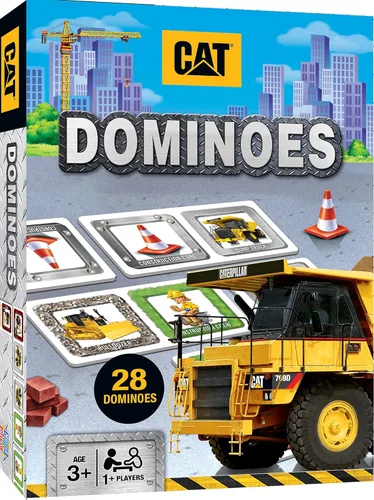 MasterPieces Juegos para niños - Dominó de imagen de Caterpillar - Juego para niños y familia