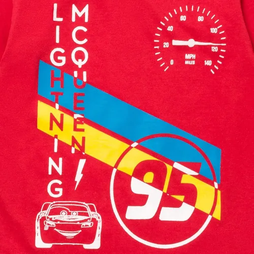 Miniatura 4 de Disney Pixar Cars Lightning McQueen Tow Mater - Paquete de 2 camisetas de manga larga para niños pequeños a grandes