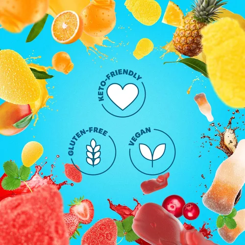Miniatura 4 de Shameless Snacks - Aperitivos saludables bajos en calorías, gomitas keto bajas en carbohidratos (caramelo sin gluten) - Paquete de 6 Wunderlicious