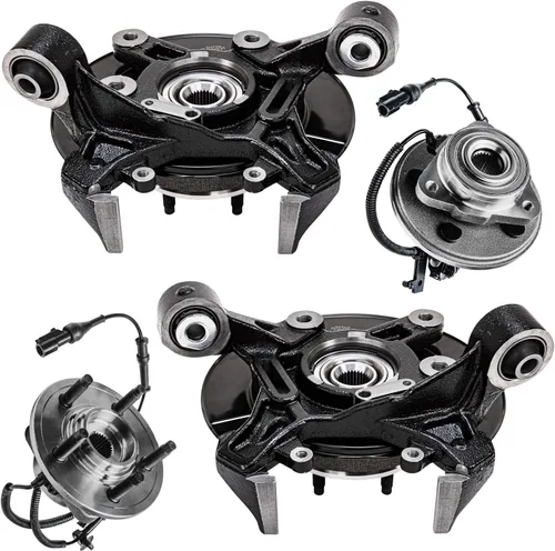 Miniatura 199 de Detroit Axle - Kit de nudillos de dirección delantera izquierda para Ford Edge Lincoln MKX 07-10, cojinete de rueda del lado del conductor, nudillo