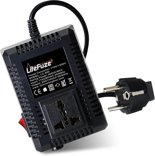 Miniatura 13 de LiteFuze, convertor de voltaje alto/bajo para viaje. cable EU