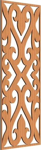 Miniatura 115 de Keene Paneles de pared decorativos de madera con calado, 9 3/8 pulgadas de ancho x 24 3/8 pulgadas de alto x 1/4 de alto, roble rojo rojo (Red Oak)
