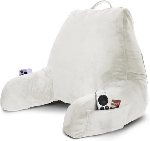 Miniatura 62 de Nestl Almohada de lectura para niños y adolescentes con espuma viscoelástica triturada, almohadas de respaldo para leer, ver y jugar, uso