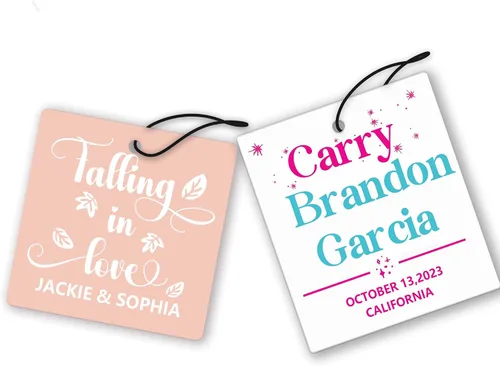 Miniatura 5 de 50 ambientadores de aire personalizados para boda a granel, ideas de recuerdos de boda, recuerdos de invitados, aromas, ambientador, regalo