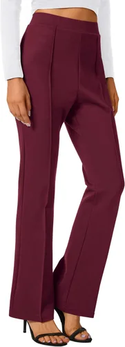 Miniatura 43 de Urban CoCo Pantalones de trabajo elásticos con corte de bota, pantalones de yoga pequeños para oficina casual