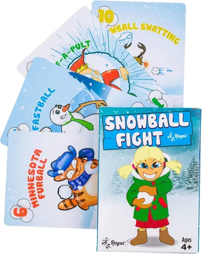 Miniatura 9 de Regal Games Juegos de cartas para niños – Go Fish, Crazy 8's, Old Maid, Slap Jack, Monster Memory Match, Snowball Fight – Temática festiva