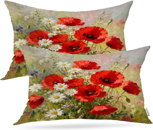Miniatura 53 de Batmerry Black Cat Green Leaves Throw Pillow Covers, Cat Among Foliage Decorative Pillow Covers Digital Printing Blended Fabric for Couch Sofa Bed
