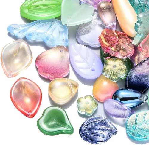 Miniatura 31 de Ipotkitt 100 dijes de cristal colorido con forma de lágrima de cristal facetado para hacer aretes, collares, joyas