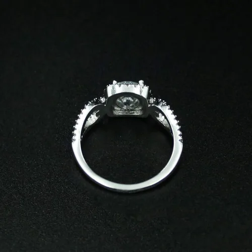 Miniatura 6 de Anillo de moda para mujer, anillos de boda, bonitos anillos de lujo para mujer, circonita cúbica, anillo cuadrado con incrustaciones de dedo