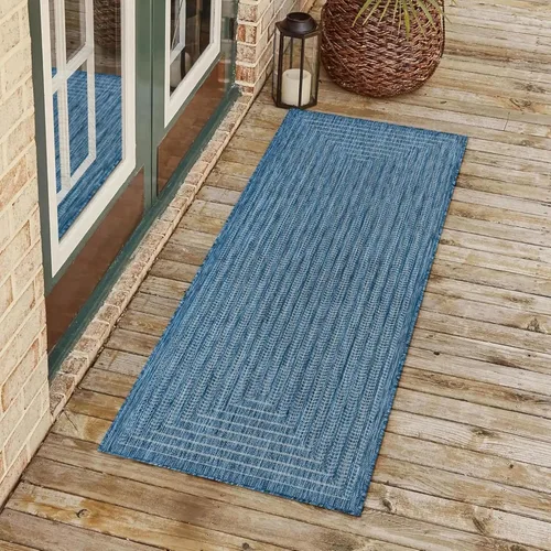 Miniatura 28 de Adiva Rugs Alfombra de área para interiores y exteriores, resistente a la intemperie, fácil de limpiar, resistente a las manchas para comedor, patio