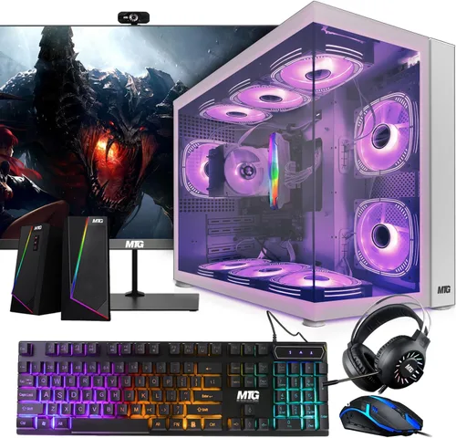 MTG Khuno Gaming Tower PC-Intel Core i7 8ª generación, RTX 3060 12GB 192bits, 16GB RGB ARGB Ram, 512GB Nvme, 2TB HDD, monitor de 27 pulgadas, combo