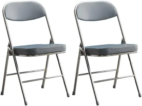 Miniatura 16 de Sillas de comedor modernas, silla auxiliar tapizada para el hogar, con acabado mate, silla de comedor plegable con respaldo abierto, silla sin