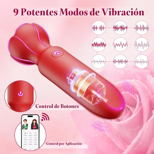 Miniatura 3 de Juguetes sexuales Mini Vibrador de bala para adultos - Juguetes sexuales femeninos controlados por aplicación con 9 modos de vibración, vibrador