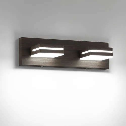 Miniatura 23 de SineRise - Lámpara LED para tocador de baño - Moderna lámpara de acrílico con acabado cromado para iluminación de pared sobre el espejo - 2 luces