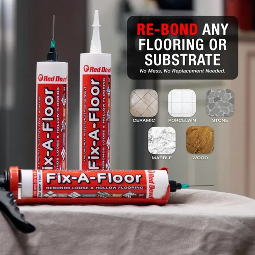Miniatura 7 de Adhesivo para reparación de azulejos Fix-A-Floor – Adhesivo de fuerza extra para azulejos, mármol, piedra, madera – Fácil reparación DIY