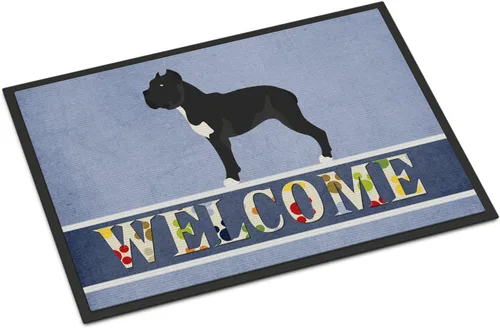 Miniatura 152 de Caroline's Treasures BB8321JMAT - Felpudo de bienvenida Berger Picard de 24 x 36 pulgadas, tapete azul para puerta delantera, para interiores