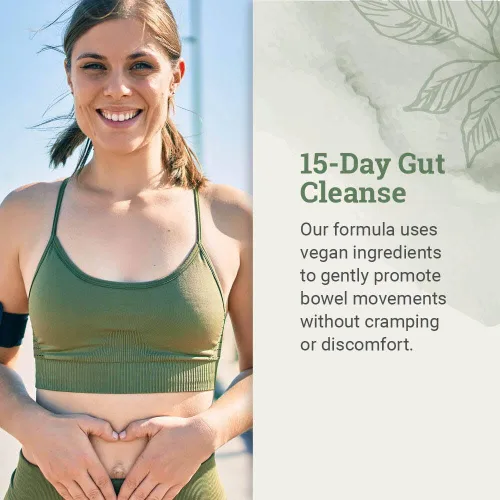 Miniatura 2 de Detox de limpieza intestinal de 15 días para mujeres y hombres - Ingredientes veganos y sin GMO para la pérdida de cintura y alivio