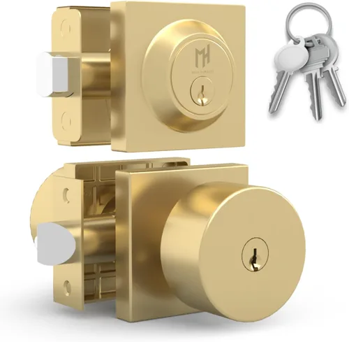Miniatura 29 de Mega Handles SUANA - Pomo de puerta de privacidad para pasillo, armario y baño, perillas de puerta reversibles de diseño resistente, se adapta a