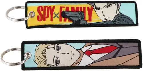 Spy X Family SPY×Family Anime Manga Llavero Anillo Fob, Negro -