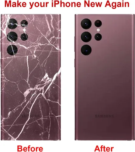 Miniatura 5 de Reemplazo de cristal trasero trasero para Samsung Galaxy S22 Ultra 6.8 pulgadas 5G con kit de herramientas de reparación y adhesivo preinstalado