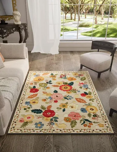 Miniatura 28 de Alfombra de pasillo lavable antideslizante: alfombra de cocina de 2 x 6 pies, resistente a las manchas, con parte trasera de goma, alfombra suave