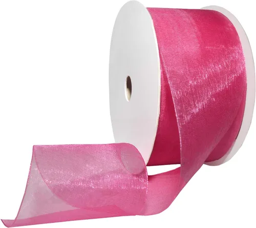 Miniatura 71 de Morex Ribbon 91803/100-609 Cinta de nailon Organdy, 5/8 pulgadas por 100 yardas, color rojo