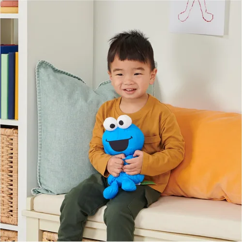 Miniatura 3 de GUND Sesame Street - Peluche oficial de Cookie Monster Muppet, juguete de peluche de nailon prémium para edades de 1 año en adelante, azul, 7
