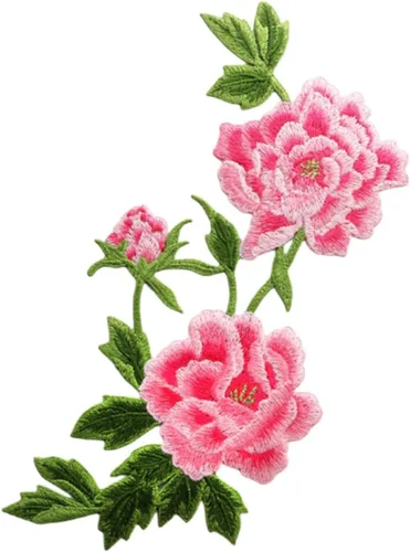 Miniatura 15 de 5 parches de flores coloridas, parches de loto para coser para planchar para ropa de bricolaje, jeans, costura Conjunto de loto