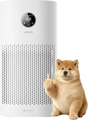Purificadores de aire para el hogar con materia – Cubre 2580 pies cuadrados compatibles con Google Home, Alexa y Smarthings, HEPA 13 y prefiltro