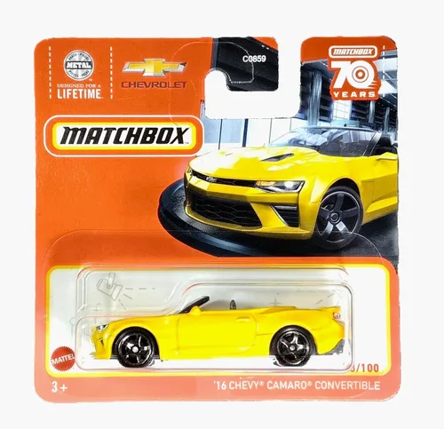 Matchbox '16 Chevy Camaro Convertible, Amarillo 33/100