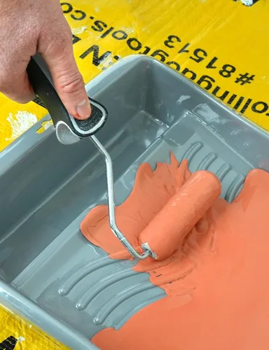 Miniatura 3 de ROLLINGDOG Rodillo de pintura de espuma, rodillo de espuma de 4 pulgadas, cubiertas de rodillo de pintura pequeñas para pintar paredes o muebles