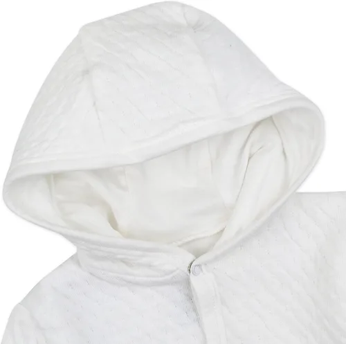Miniatura 2 de HonestBaby Chaquetas con capucha frontal, parte superior con cierre lateral, sudaderas con capucha en algodón 100% orgánico para bebés, niños