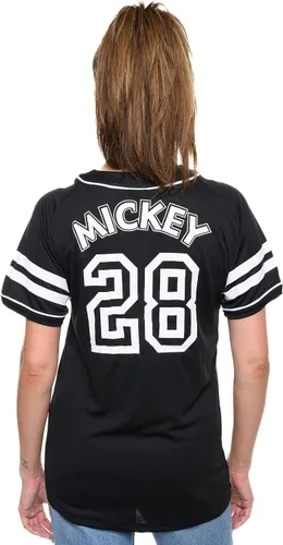 Miniatura 8 de Disney Mickey Mouse Stitch Jack Skellington - Camiseta para mujer, con botones frontales, talla grande
