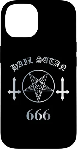 Miniatura 4 de iPhone 16 Upside Down Cross Satanic Pentagram Hail Satan 666 Case