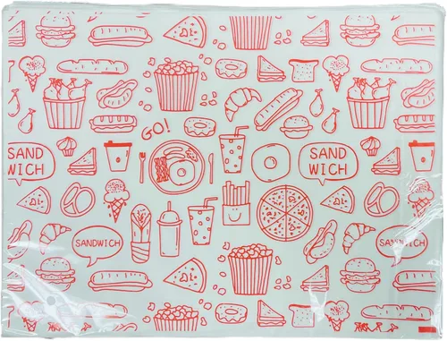 200 unidades de papel a prueba de grasa de 15 x 12 pulgadas, papel a cuadros para envolver alimentos. Envoltura para sándwich resistente a la grasa