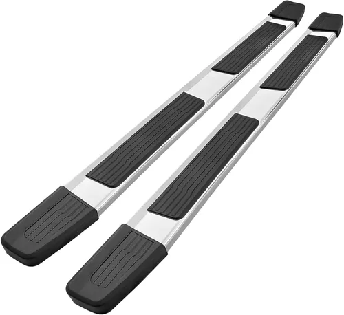 Miniatura 9 de COMNOVA - Estribos de 6 pulgadas compatibles con Chevy Silverado 1500 2019-2026, Silverado/Sierra 2500HD/3500HD Crew Cab 2020-2026. Un par de Acero
