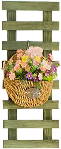 Miniatura 11 de Soporte de madera para flores, para colgar en la pared, para plantas, escalada, para interior, salón, balcón, tres tamaños Azul